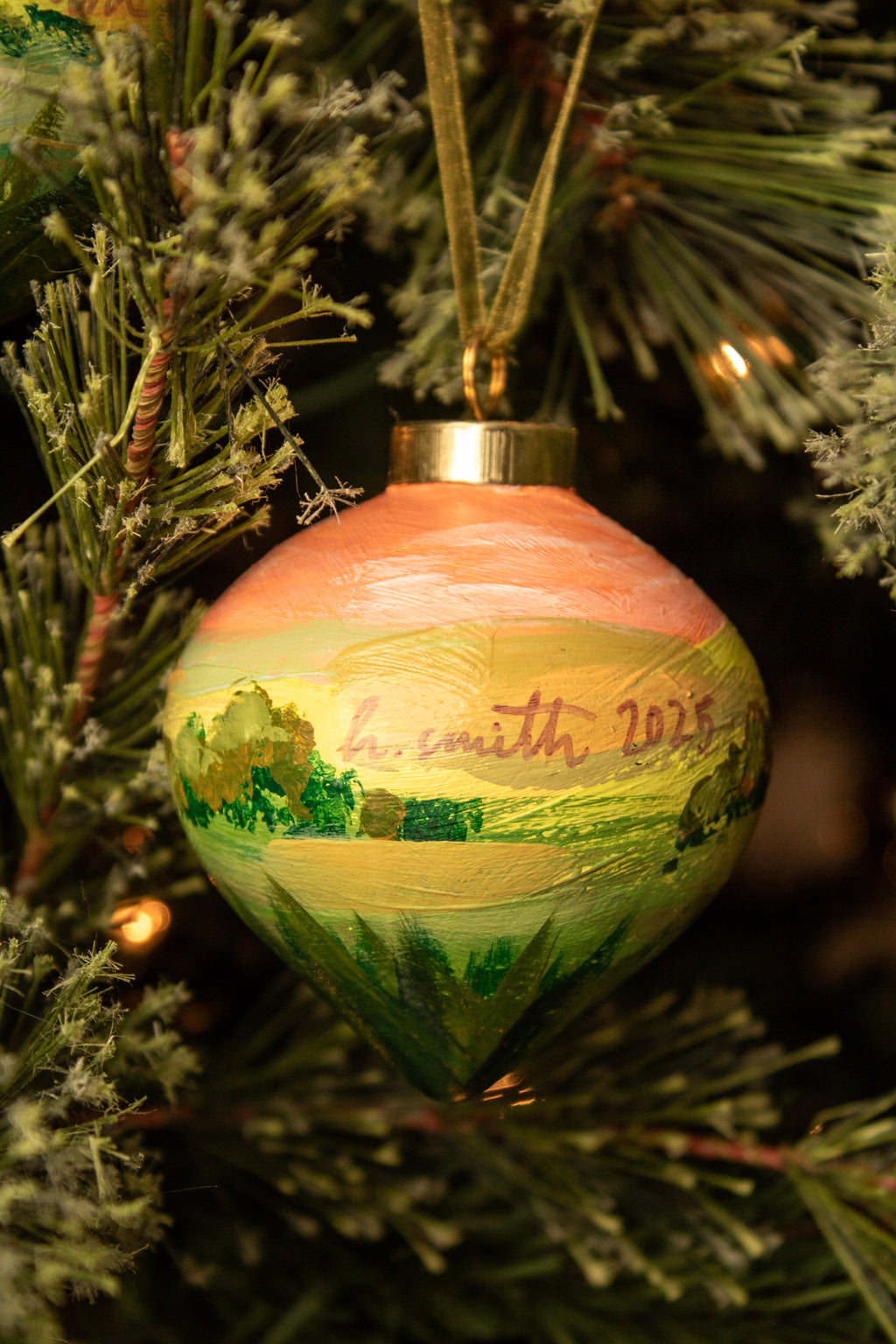 Hand-Painted Ornament // Sundown