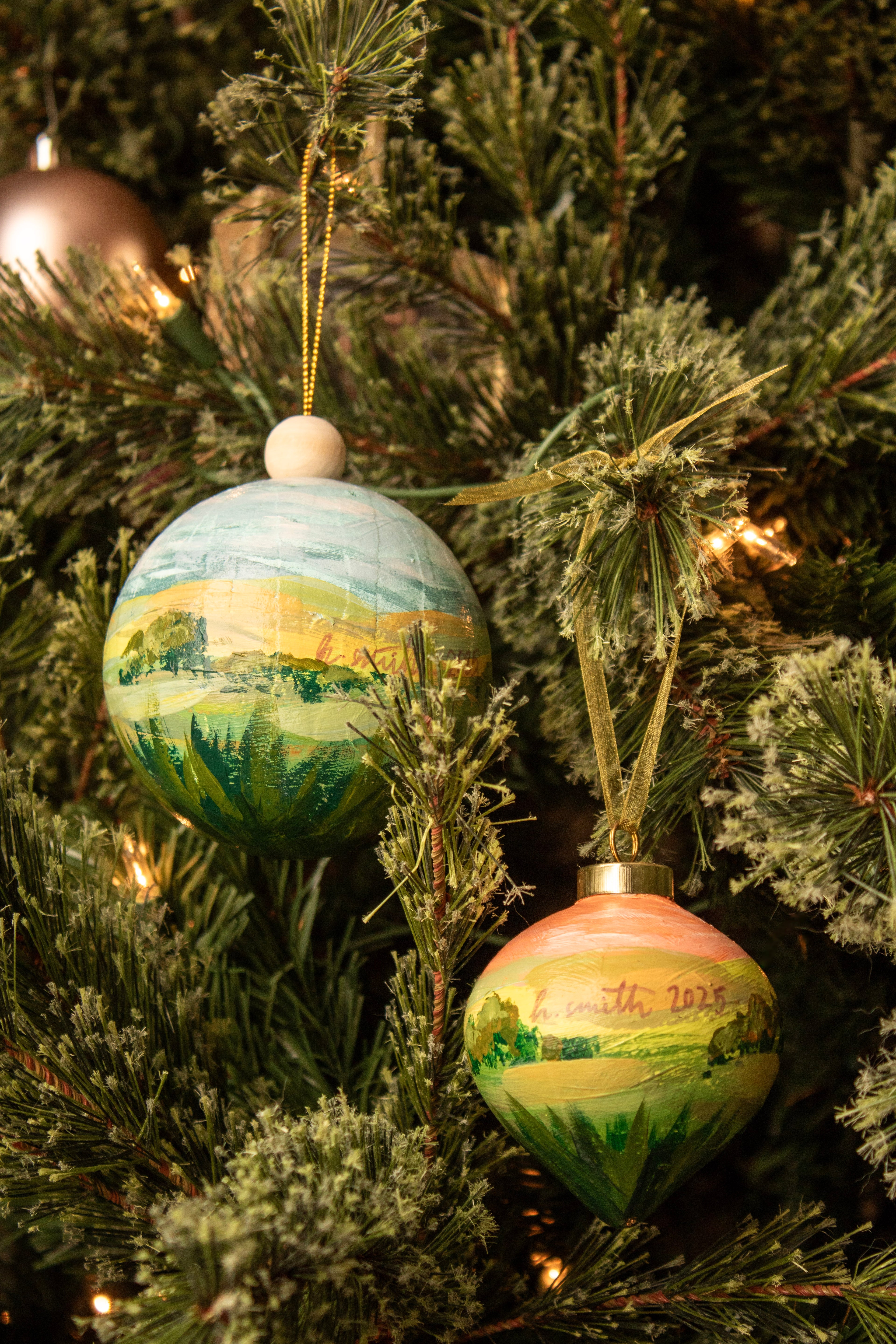 Hand-Painted Ornament // Sundown