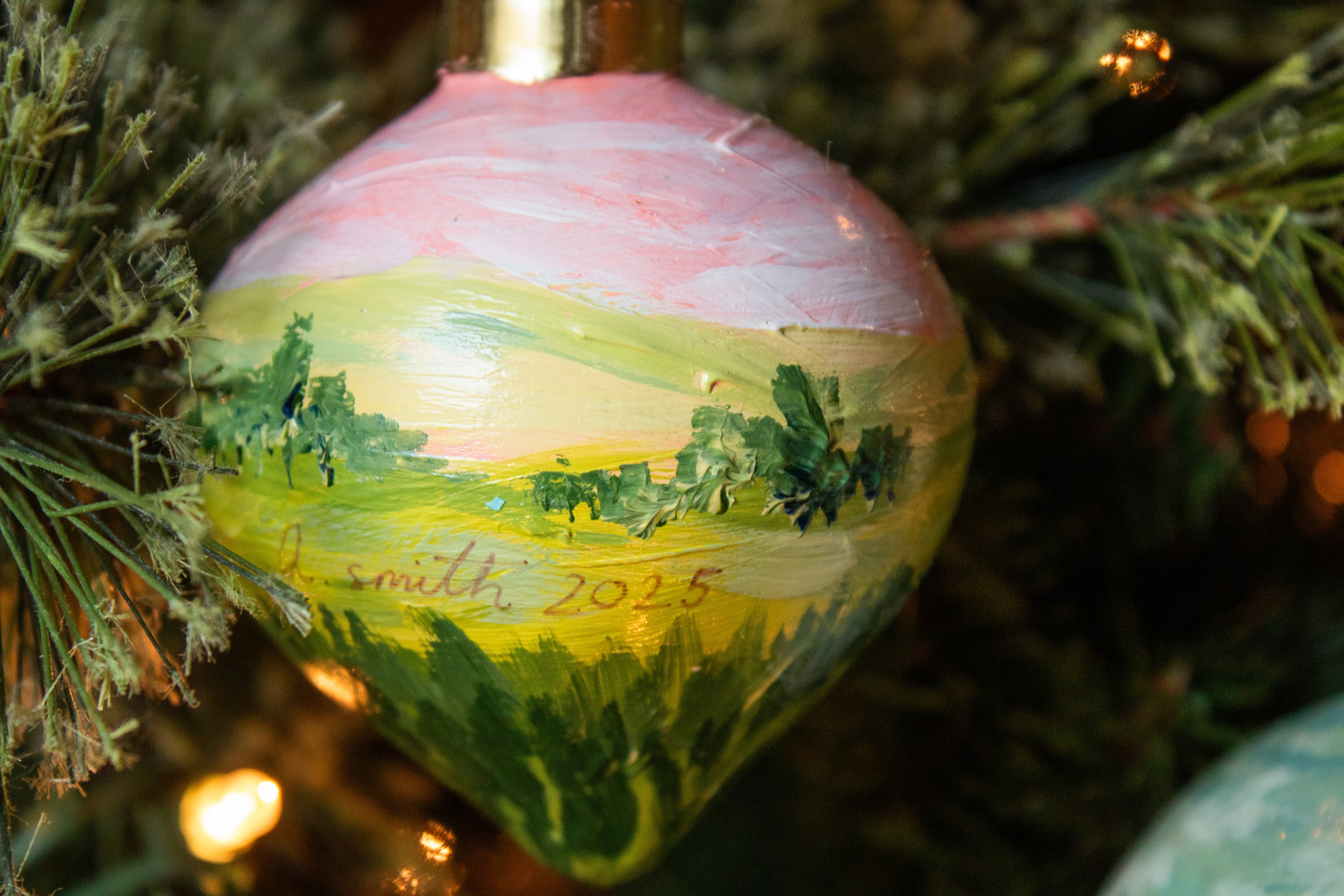 Hand-Painted Ornament // Sundown