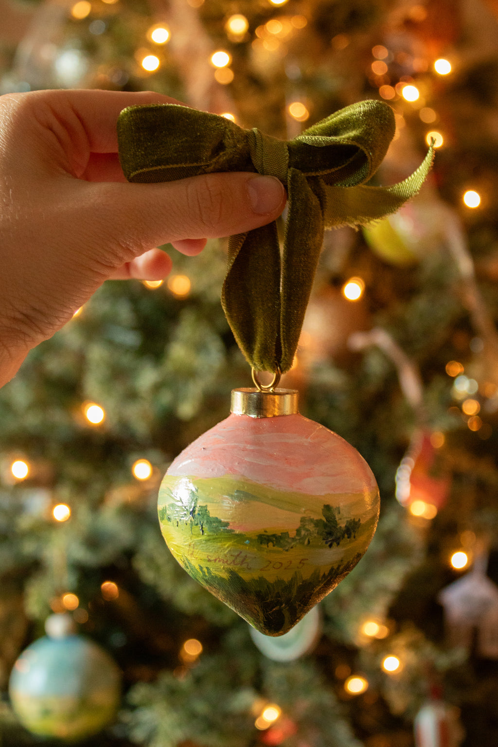 Hand-Painted Ornament // Sundown